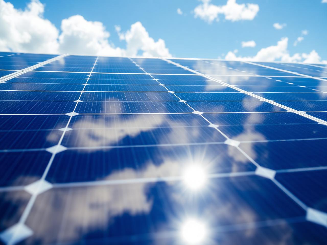 Premium rooftop solar panel installation